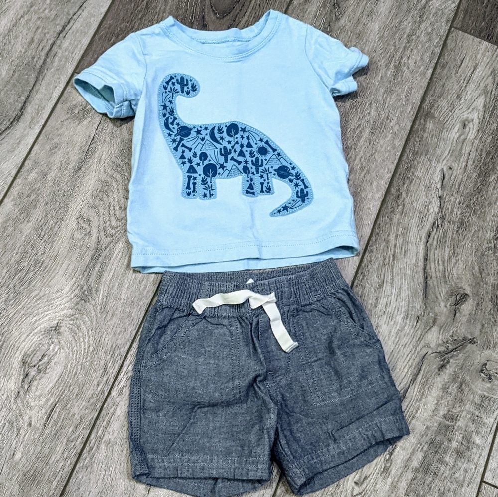 3/$20 Dino Shorts Set
